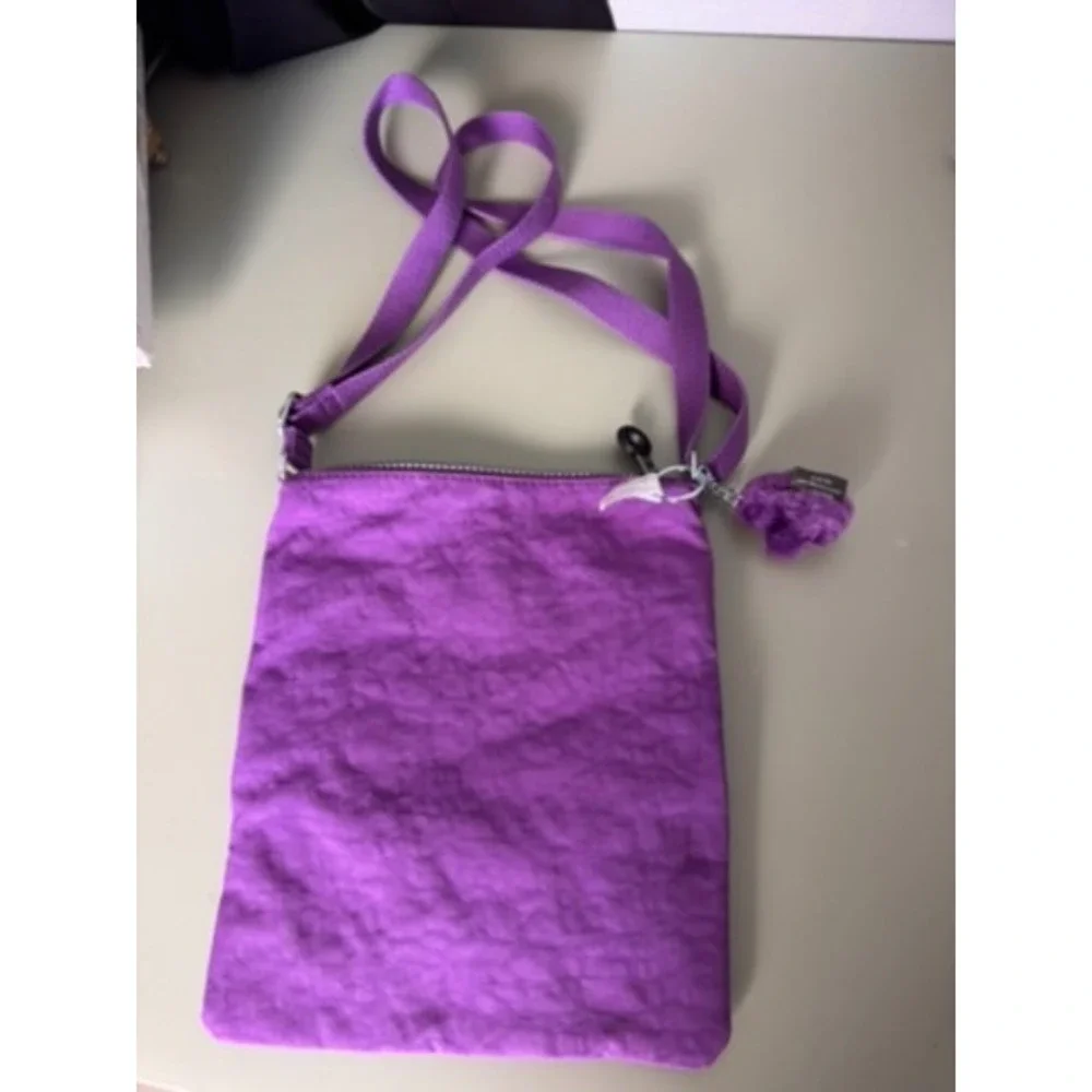 Kipling PURPLE GARDEN AC7427 Keiko Crossbody Bag NEW Travel Lightweight 90's Y2K - Picture 4 of 14